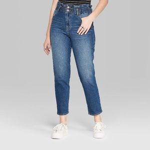 Paperbag waist Mom Jeans